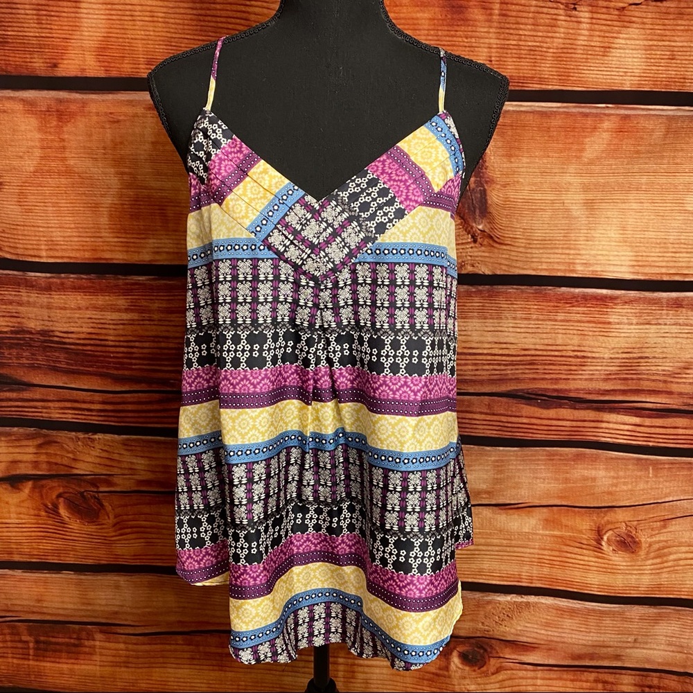 Canyon River Blues Silk Camisole Tank